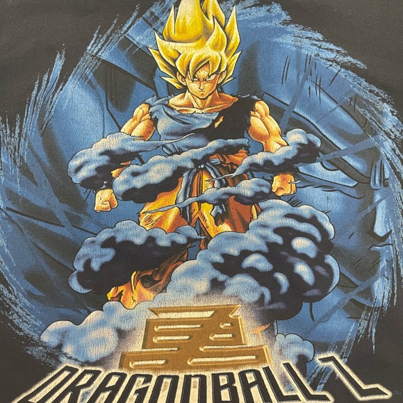 Vintage 90s 1998 DBZ Dragon Ball Z Goku Anime Navy Blue T-Shirt Size M - Picture 5 of 5